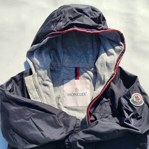 Moncler Baby Lightweight Windbreaker Blue Hoody Jacket